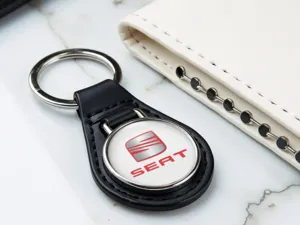 Seat Portachiavi In Pelle Design Duro Corsa Top